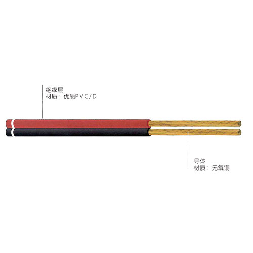 铜芯聚氯乙烯绝缘扁型连接用软电线-RVB型